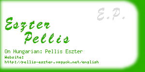 eszter pellis business card